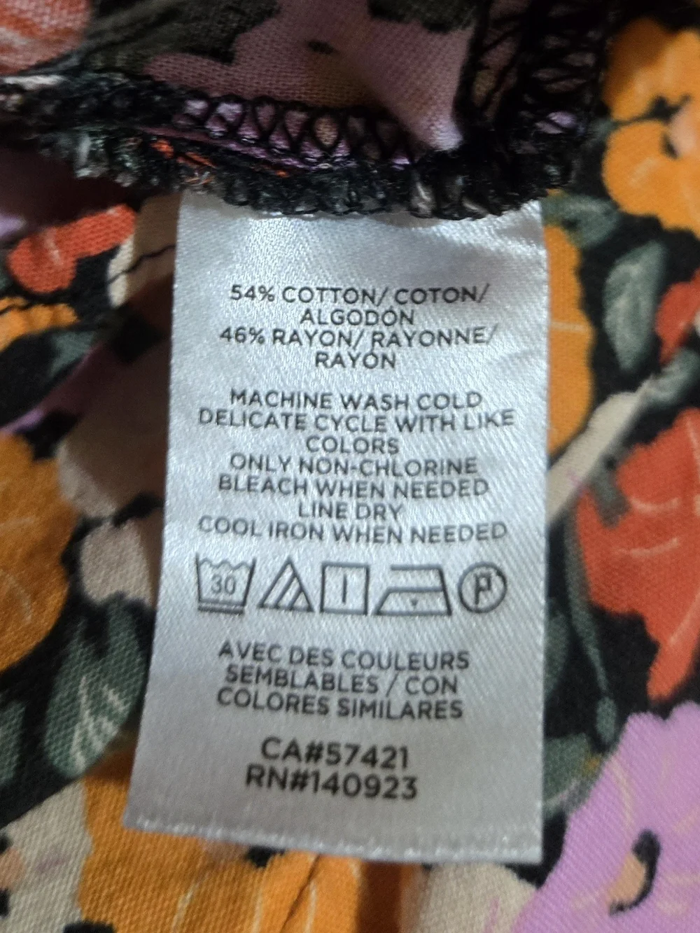LOFT Petite Floral Peasant Blouse LP Puff Sleeve Tie Neck Cottagecore Boho Top